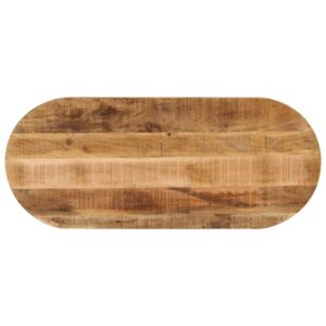 Pood24 ovaalne lauaplaat, 140x60x3,8 cm, töötlemata mangopuit