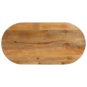 Pood24 ovaalne lauaplaat, 140x50x3,8 cm, mangopuit