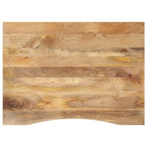 Pood24 kumerusega lauaplaat, 100x80x2,5 cm, töötlemata mangopuit