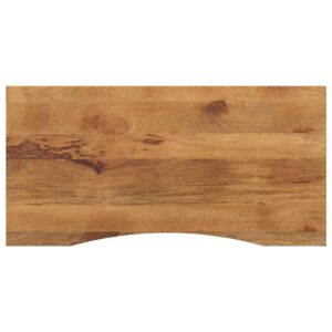Pood24 kumerusega lauaplaat, 120x60x2,5 cm, töötlemata mangopuit
