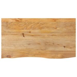 Pood24 lauaplaat, naturaalse servaga, 120 x 60 x 2,5 cm, mangopuit