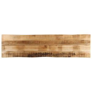 Pood24 lauaplaat naturaalse servaga 180x40x2,5 cm töötlemata mangopuit