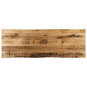 Pood24 lauaplaat naturaalse servaga 120x40x3,8 cm töötlemata mangopuit