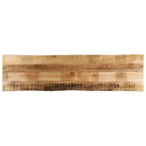 Pood24 lauaplaat naturaalse servaga 160x40x3,8 cm töötlemata mangopuit