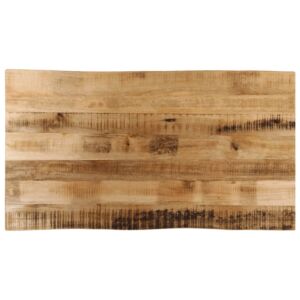 Pood24 lauaplaat naturaalse servaga 100x60x3,8 cm töötlemata mangopuit