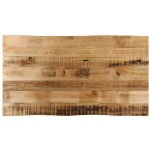 Pood24 lauaplaat naturaalse servaga 120x60x3,8 cm töötlemata mangopuit