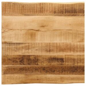 Pood24 lauaplaat naturaalse servaga 80x80x3,8 cm töötlemata mangopuit