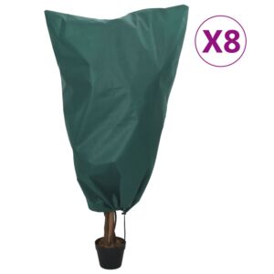 Pood24 pingutusnööriga taime fliiskatted 8 tk, 70 g/m², 0,8x1,2 m