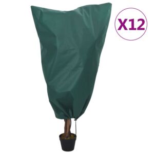 Pood24 pingutusnööriga taime fliiskatted 12 tk, 70 g/m², 0,8x1,2 m