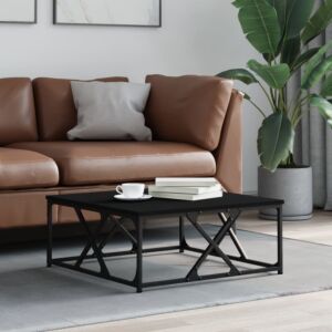 Pood24 kohvilaud must 70 x 70 x 30 cm tehispuit