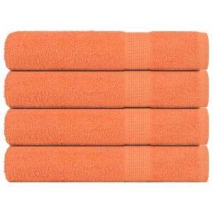 Pood24 rätikud 4 tk, oranž, 100x200 cm, 360 gsm, 100% puuvill