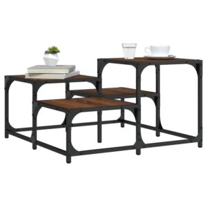 Pood24 kohvilaud, pruun tamm, 68 x 68 x 40 cm, tehispuit