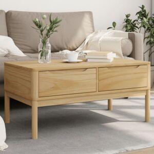 Pood24 kohvilaud "FLORO" vahapruun, 99 x 55,5 x 45 cm, männipuit