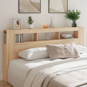 Pood24 voodipeats LEDiga, Sonoma tamm, 200x18,5x103,5 cm, tehispuit