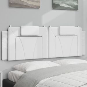 Pood24 voodipeatsi padi Viana, valge, 160 cm, kunstnahk