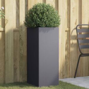 Pood24 taimekast, antratsiithall, 32 x 27,5 x 75 cm, külmvalts teras
