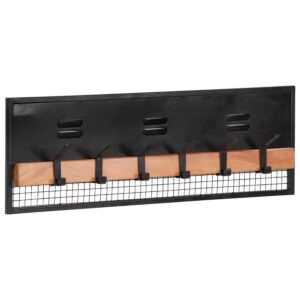 Pood24 seinale kinnitatav riidenagi, 90x11x30 cm, mangopuit