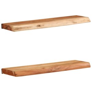 Pood24 seinariiulid 2 tk, 60x20x3,5 cm, toekas akaatsiapuit