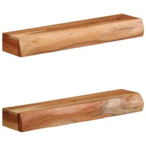 Pood24 seinariiulid 2 tk, 60x17x8 cm, toekas akaatsiapuit