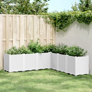 Pood24 aia taimekast, valge, 160 x 160 x 53 cm, PP