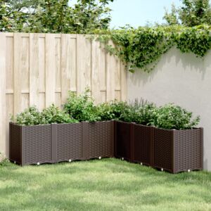 Pood24 aia taimekast, pruun, 160 x 160 x 53 cm, PP