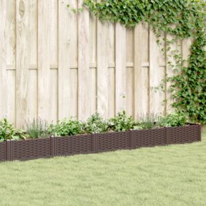 Pood24 vaiadega taimekast, pruun, 362,5 x 42,5 x 28,5 cm, PP