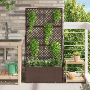 Pood24 Taimekast Pruun 70 x 30 x 135 cm Metall
