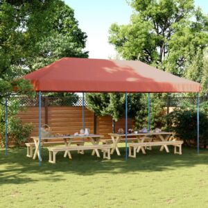 Pood24 kokkupandav pop-up peotelk, terrakota, 580x292x315 cm
