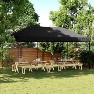 Pood24 kokkupandav pop-up peotelk, must, 580x292x315 cm