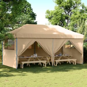 Pood24 kokkupandav pop-up peotelk 4 külgseinaga, beež
