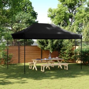Pood24 kokkupandav pop-up peotelk, must, 292 x 292 x 315 cm