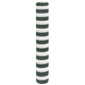 Pood24 privaatsusvõrk, roheline ja valge, 1,8 x 25 m, HDPE, 195 g/m²