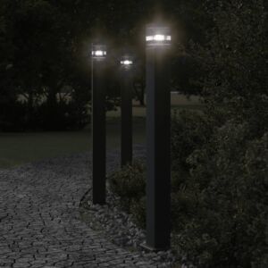 Pood24 aia lambipost, must, 110 cm, alumiinium