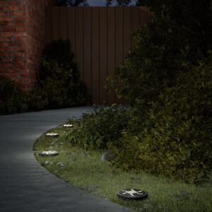 Pood24 päikesetoitel valgustid maapinnale, maavaiadega 4 tk, soe valge