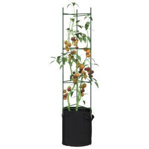 Pood24 tomatitaime tugi koos taimekotiga 4 tk, 154 cm, teras ja PP