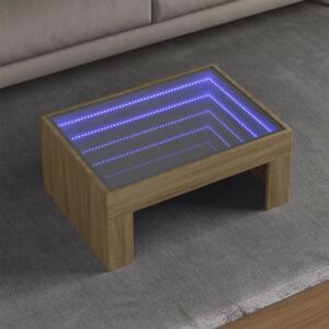 Pood24 kohvilaud LED-tuledega, Sonoma tamm, 70x50x30 cm