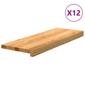 Pood24 trepiastmed 12 tk, helepruun, 70x30x2 cm, tammepuit
