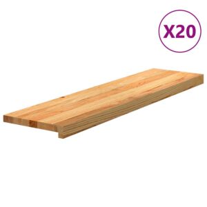 Pood24 trepiastmed 20 tk, helepruun, 100x30x2 cm, tammepuit