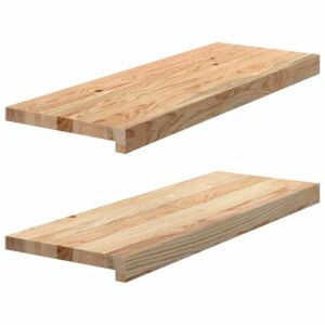 Pood24 aknalauad 2 tk, 70 x 25 x 2 cm, töötlemata tammepuit