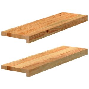 Pood24 aknalauad 2 tk, helepruun, 70 x 20 x 2 cm, toekas tammepuit