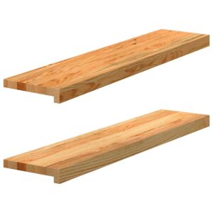 Pood24 aknalauad 2 tk, helepruun, 90 x 20 x 2 cm, toekas tammepuit