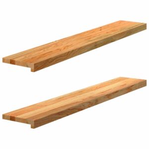 Pood24 aknalauad 2 tk, helepruun, 120 x 20 x 2 cm, toekas tammepuit