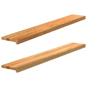 Pood24 aknalauad 2 tk, helepruun, 140 x 20 x 2 cm, toekas tammepuit