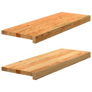 Pood24 aknalauad 2 tk, helepruun, 70 x 25 x 2 cm, toekas tammepuit