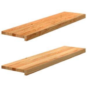 Pood24 aknalauad 2 tk, helepruun, 100 x 25 x 2 cm, toekas tammepuit
