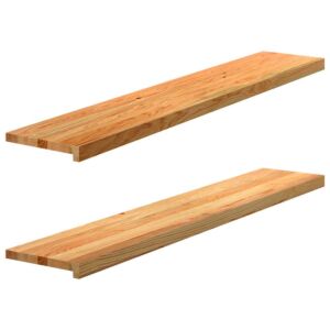 Pood24 aknalauad 2 tk, helepruun, 140 x 25 x 2 cm, toekas tammepuit