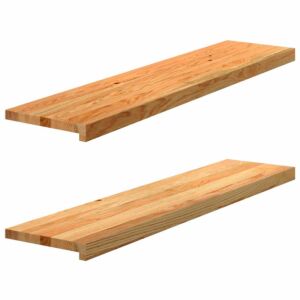 Pood24 aknalauad 2 tk, helepruun, 110 x 30 x 2 cm, toekas tammepuit