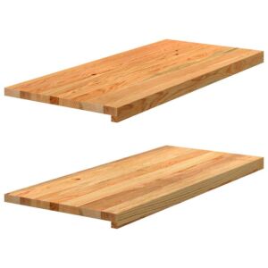 Pood24 aknalauad 2 tk, helepruun, 90 x 40 x 2 cm, toekas tammepuit