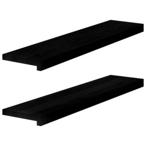 Pood24 aknalauad 2 tk, tumepruun, 90 x 20 x 2 cm, toekas tammepuit