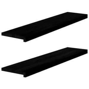 Pood24 aknalauad 2 tk, tumepruun, 110 x 30 x 2 cm, toekas tammepuit